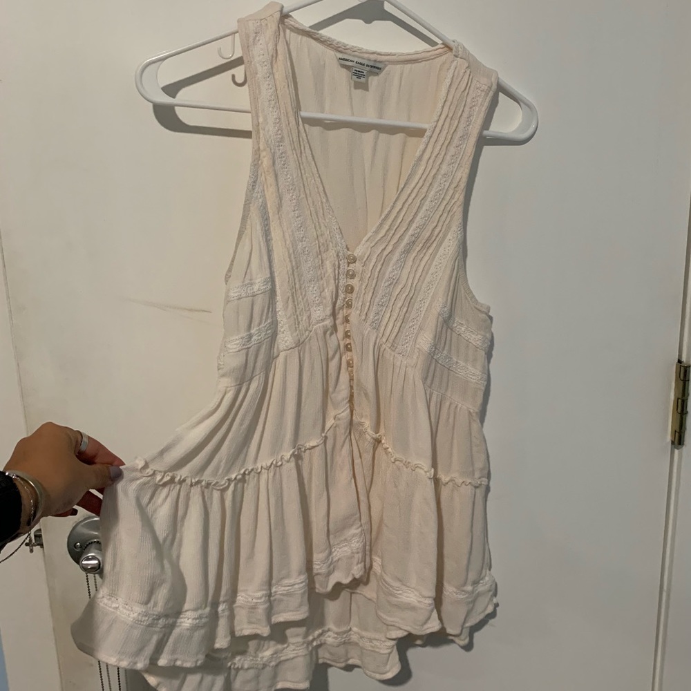 flowy v neck tank top